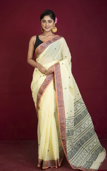 Bengal Handloom Cotton Baluchari Saree