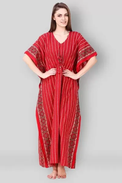 Premium Cotton Striped Print Kaftan