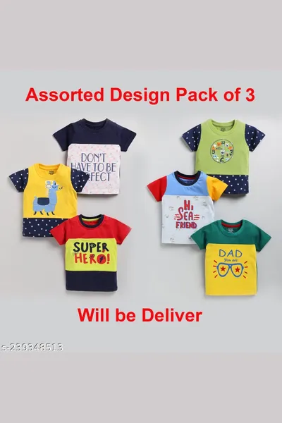 Infant Cut & Sew T-shirt(Pack of 3)