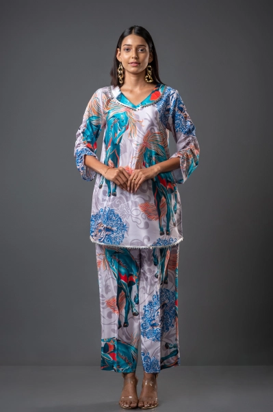 Women Kalki Printed Coord Set