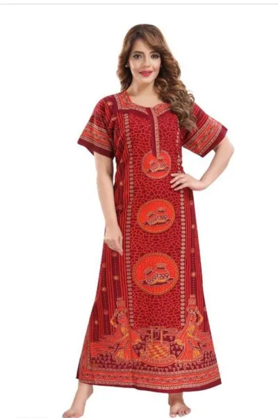 Premium Cotton Rajasthani Print Nighty