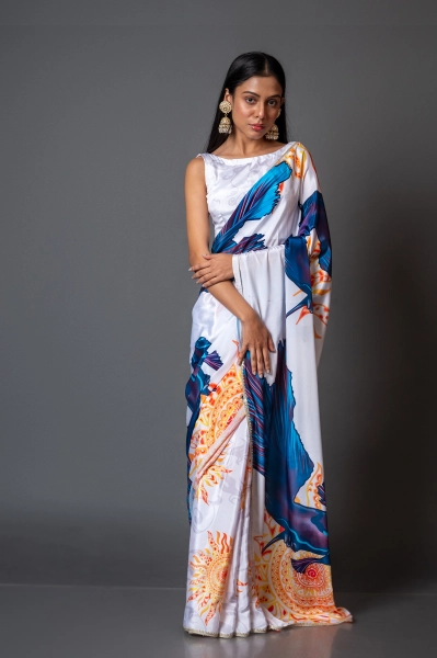 Elegant Matsya Printed Saree Collection