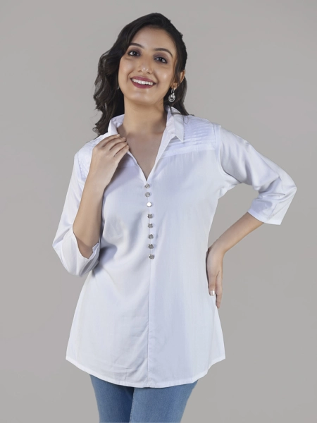 Women’s Comfortable Solid Color Fancy Shirt