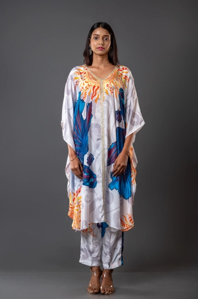 Women Matsya Printed Kaftan Set