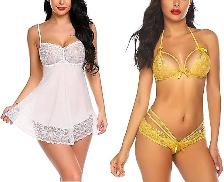 Fashion Bones Lingerie Combo Set