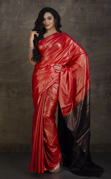 Color Dyed Soft Natural Tussar Silk Saree