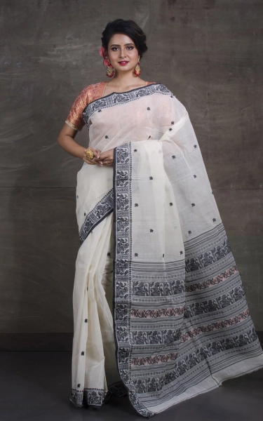 Bengal Handloom Cotton Baluchari Saree