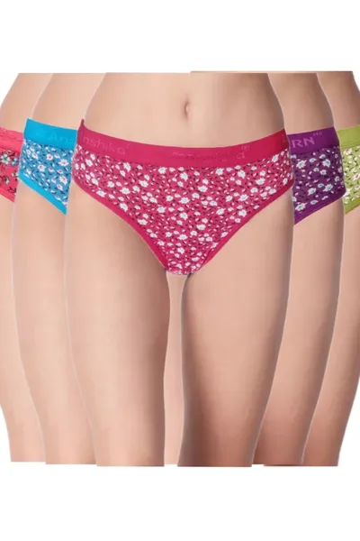 Camaleon Super Multiprinted8 Assorted Panty Pack of 5(Print May Vary)