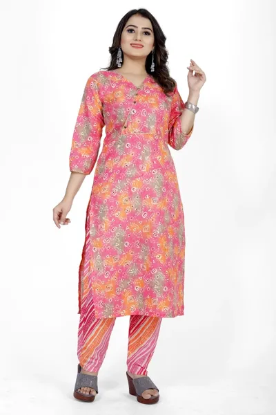 SVB Saree Multicolour Kurta set 