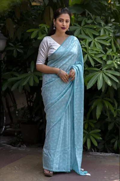 Self Jaquard Saree