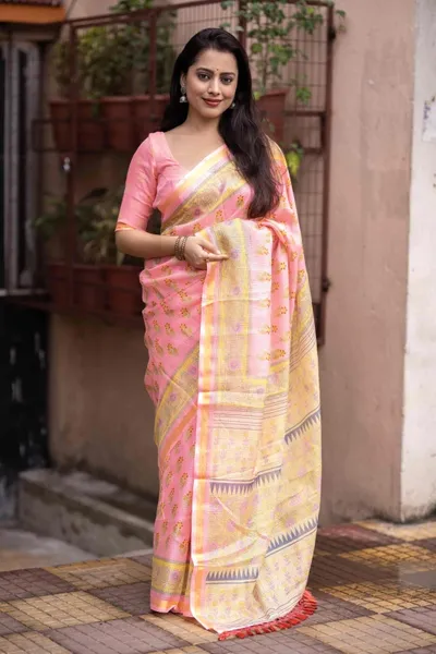 Soft Kota Silk Printed Saree