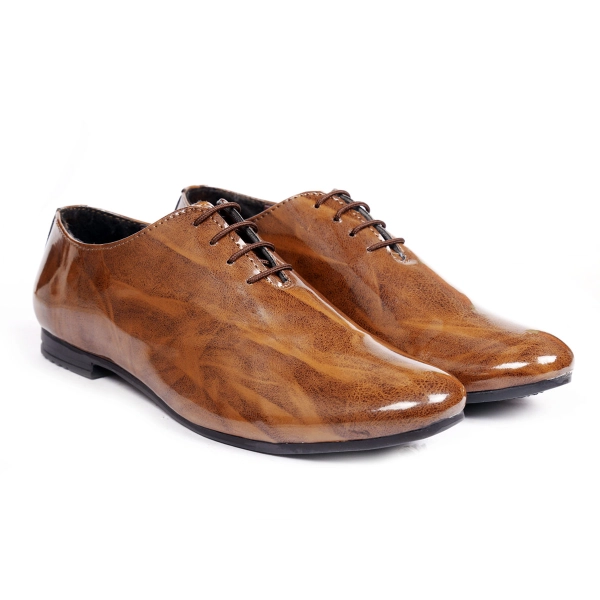 Men's Patent Material Casual Oxford Shoes