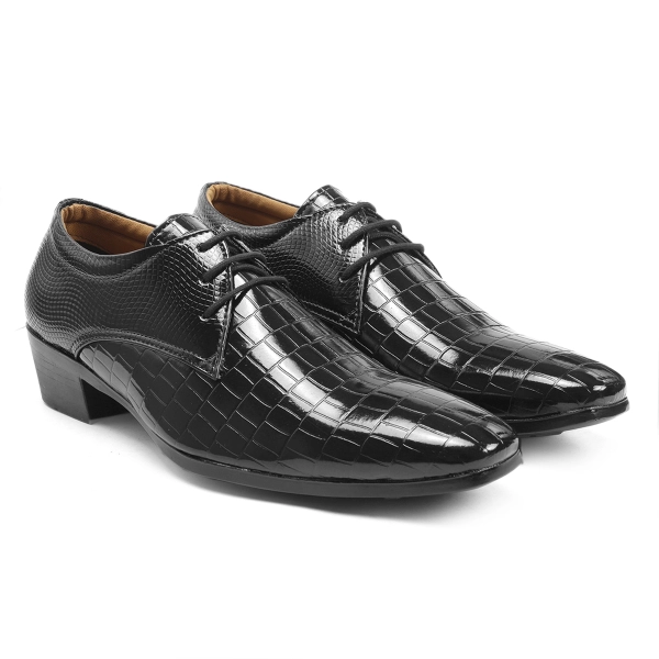 Men's Height Increasing Elevator Formal Derby Shoes