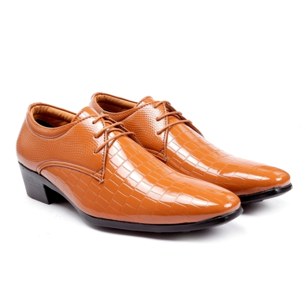 Men's Height Increasing Elevator Formal Derby Shoes