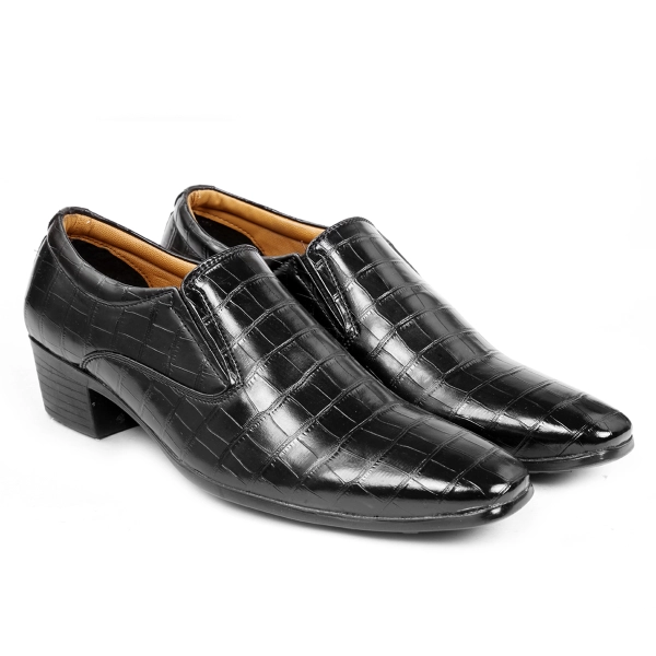 Men's Height Increasing Elevator Casual Crocodile Style,Loafer and Moccasine Shoes