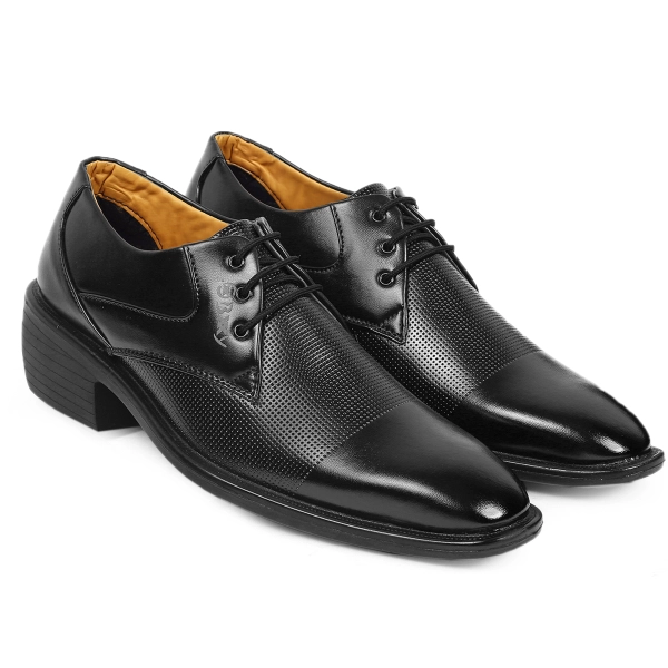 Men's Height Increasing Elevator Formal Party Wear Derby Shoes