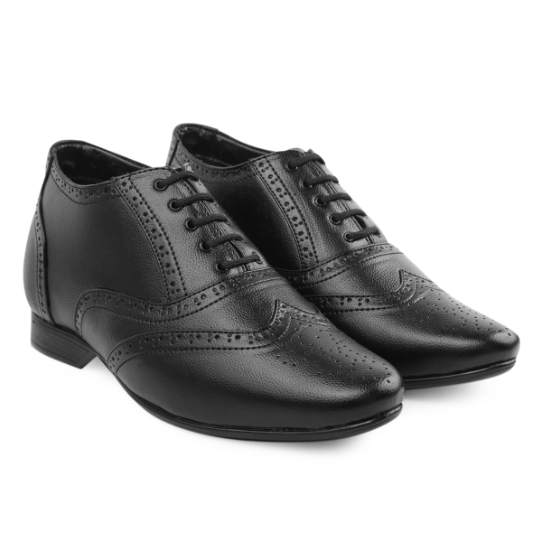 Men's Hidden Height Increasing Formal Brogue Oxford Shoes