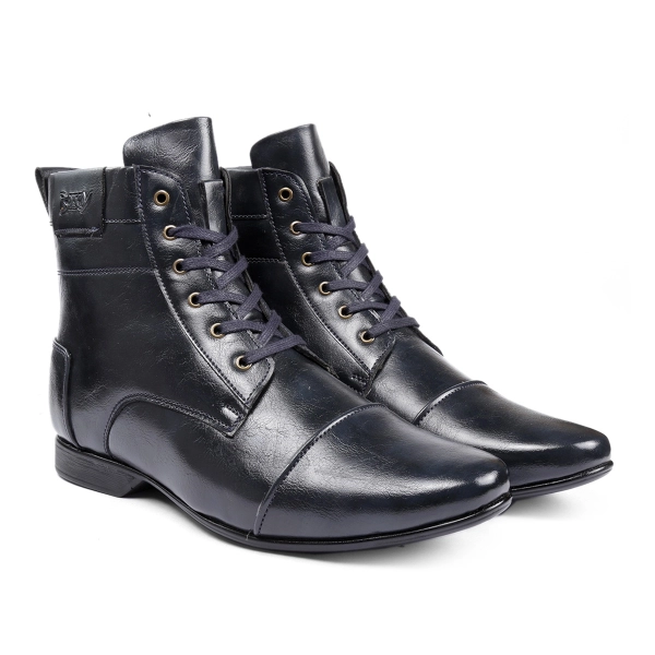 Men's 3 Inch Hidden Height Increasing Formal Lace-up Boots