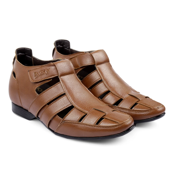 Men's 3 Inch Hidden Height Increasing Casual Roman Sandals