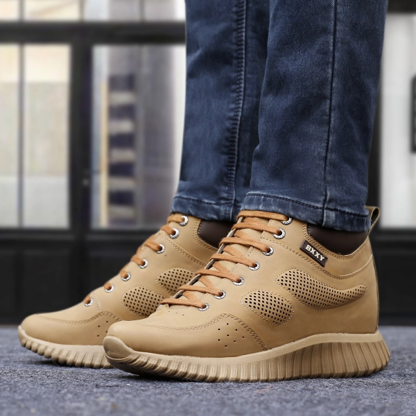 Men's 3 Inch Hidden Height Increasing Elavetor Casual Outdoor Sneakers Boot