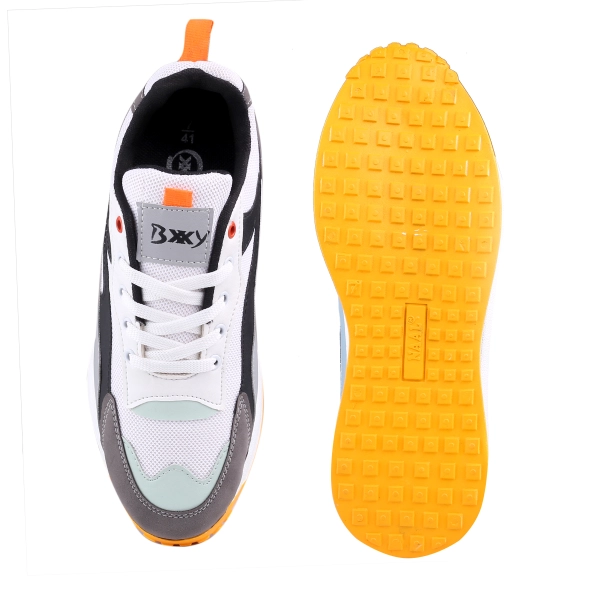 Men's 3 Inch Hidden Height Increasing Stylish Casual Sports Lace-Up Shoes with Eva Sole.