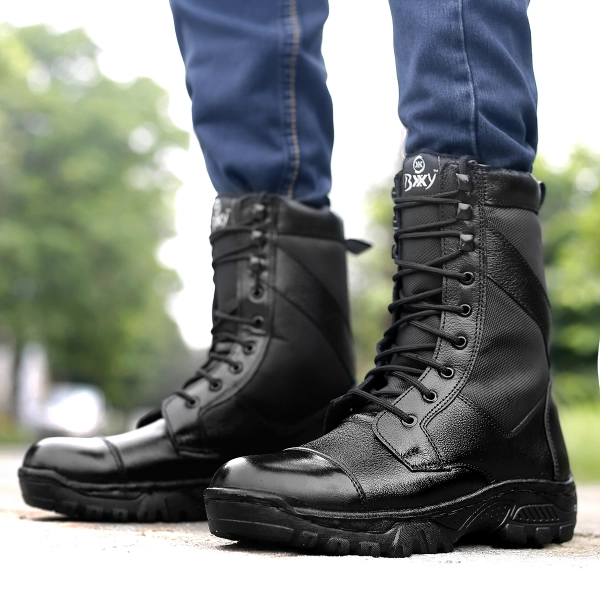 Men's Pure Leather Army Boots