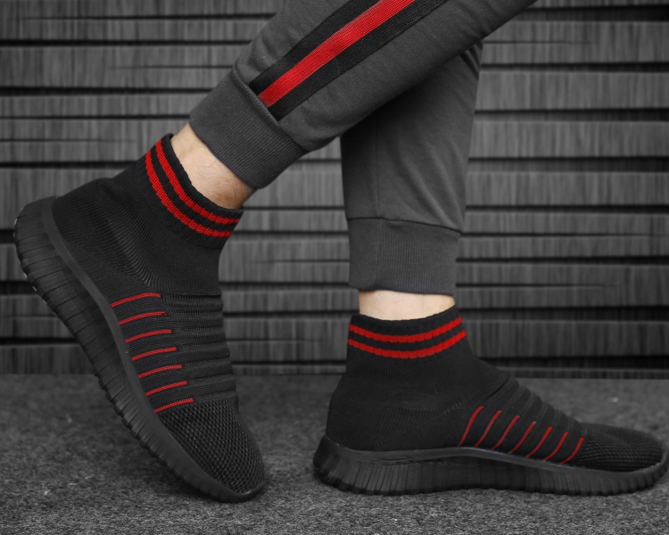 Men's Knitted Fabric Material Casual Sports Socks Shoes