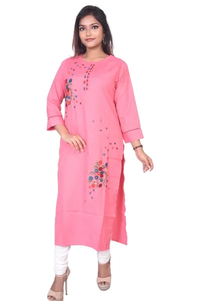 Handwork Embroidery Long Kurti For Women