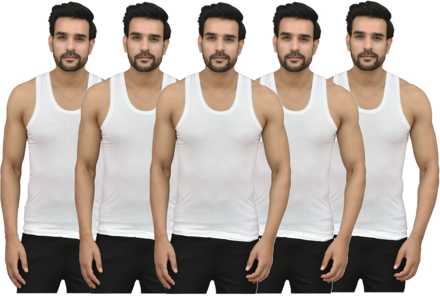 Pack Of Five Cotton Vest For Men