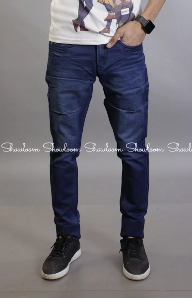 Men Slim Fit Denim Blue Stretchable Jeans