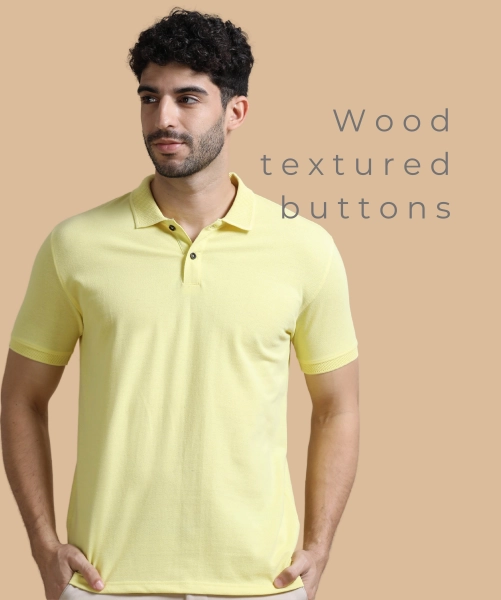 Classic Yellow Cotton Polo Shirt