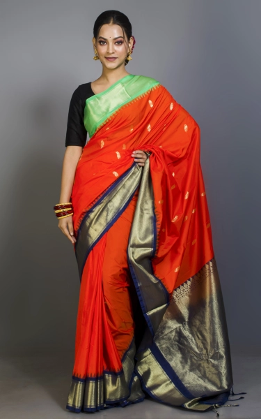 Blended Gadwal Silk Saree