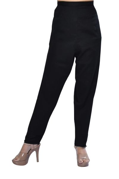 Women Solid Color Straight Trouser