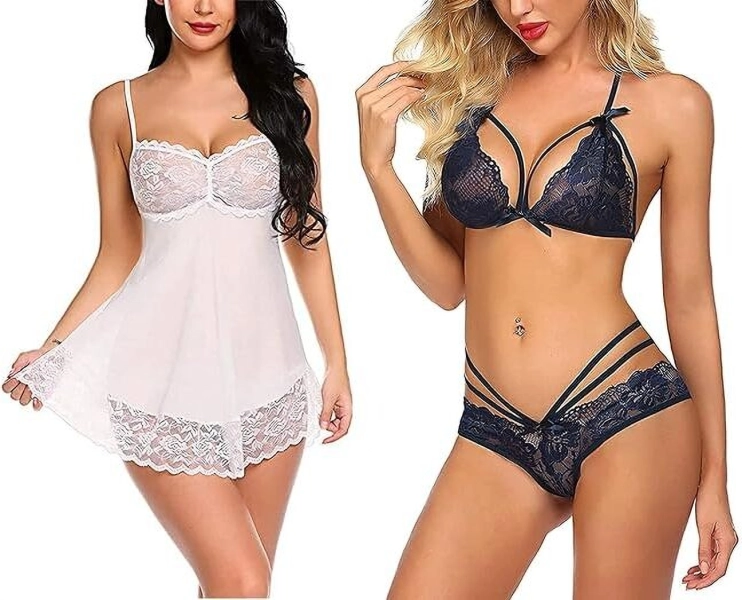 Fashion Bones Lingerie Combo Set