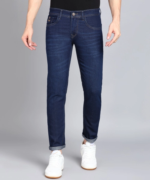 Podge Slim Fit Dark Blue Jeans For Men