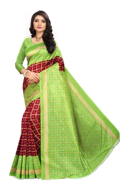 SVB Saree  Maroon Mysore Silk Saree With Blouse Piece