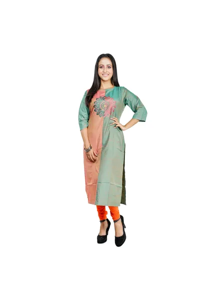 Indrani Fashion Cotton Silk Hand Embroidery Women"s Kurti