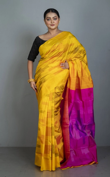 Bishnupuri Pochampally Ikkat Silk Saree