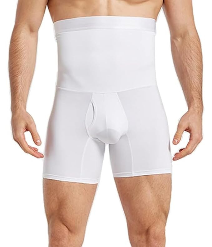 Men’s High Waist Slimming Anti-Curling Underwear Body Shaper