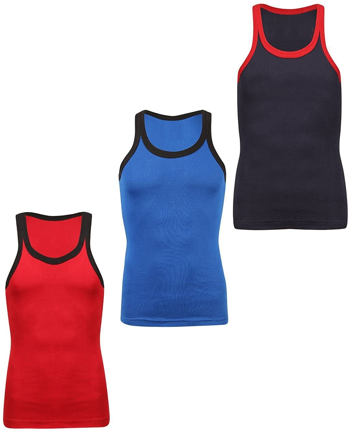 Pack Of Three Cotton Vest For Men