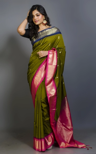 Blended Gadwal Silk Saree