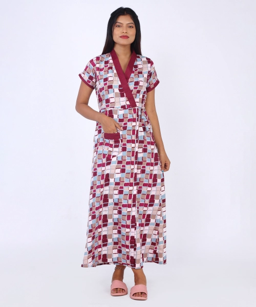 Exclusive Premium Printed Housecoat For Women