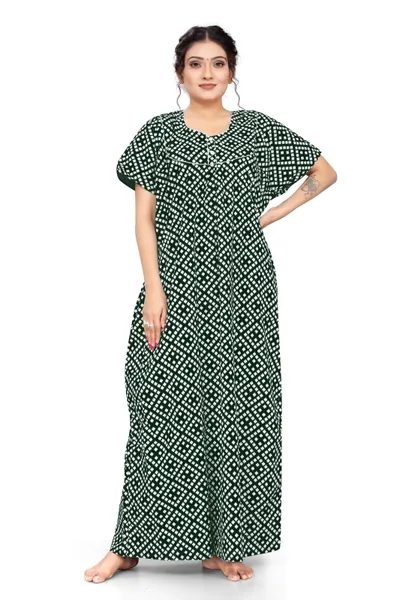 Women's Bandhni Printed Nighty