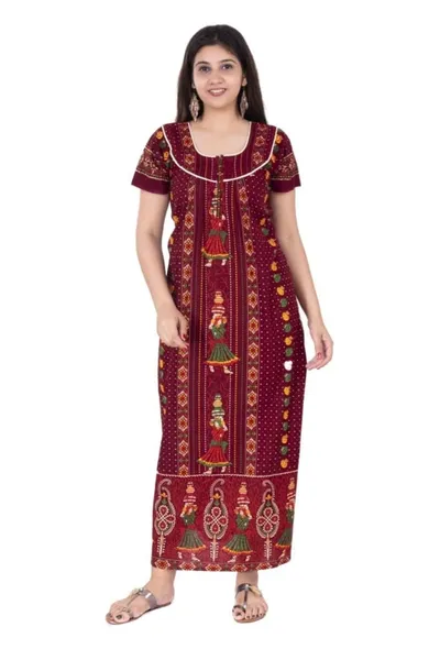 Premium Cotton Rajasthani Print Nighty