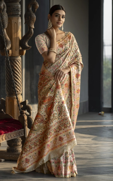 Woven Raaga Pashmina Silk Saree