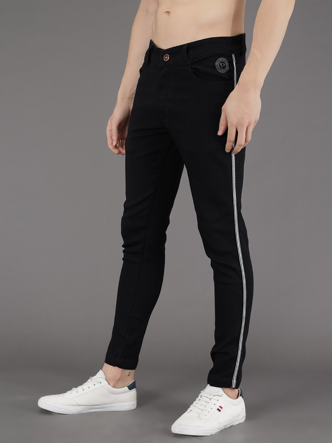 Slim Fit Black Jeans For Men