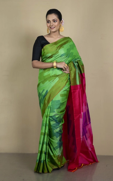 Bishnupuri Pochampally Ikkat Silk Saree