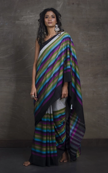 Bengal Handloom Designer Cotton Saree