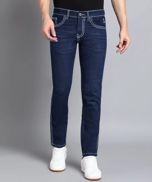 Podge Slim Fit Dark Blue Jeans For Men