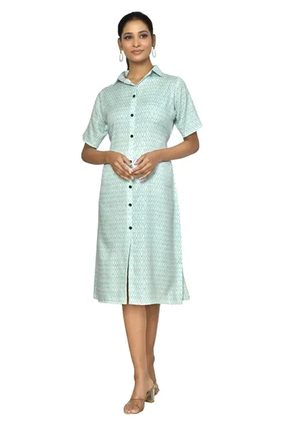 Tie Up A-Line Dress For Women